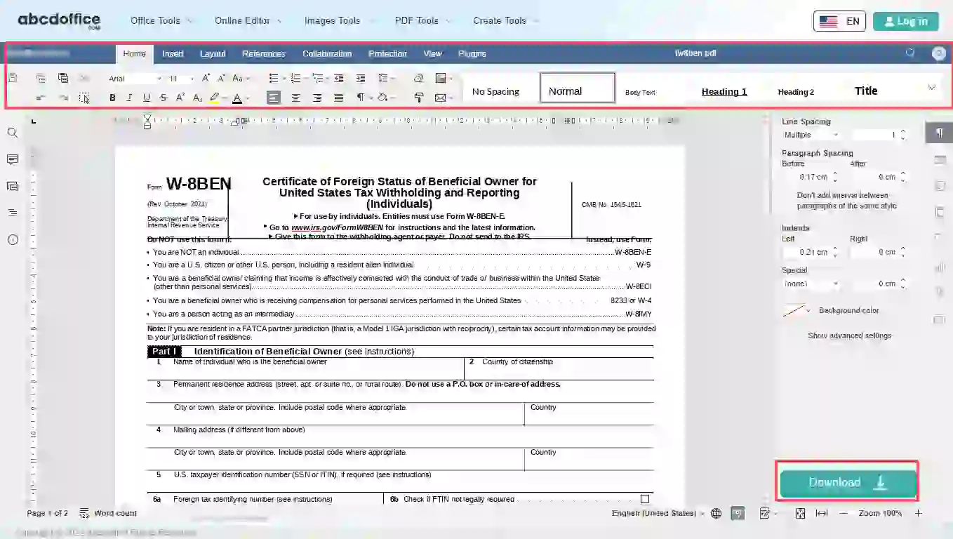 Stap 3: Bewerken in pdf-editor online