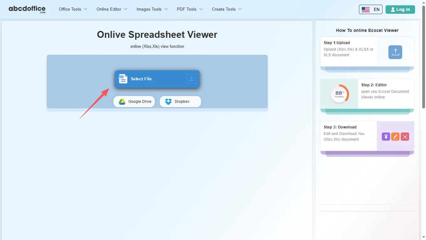 Stap 2: Upload uw bestand