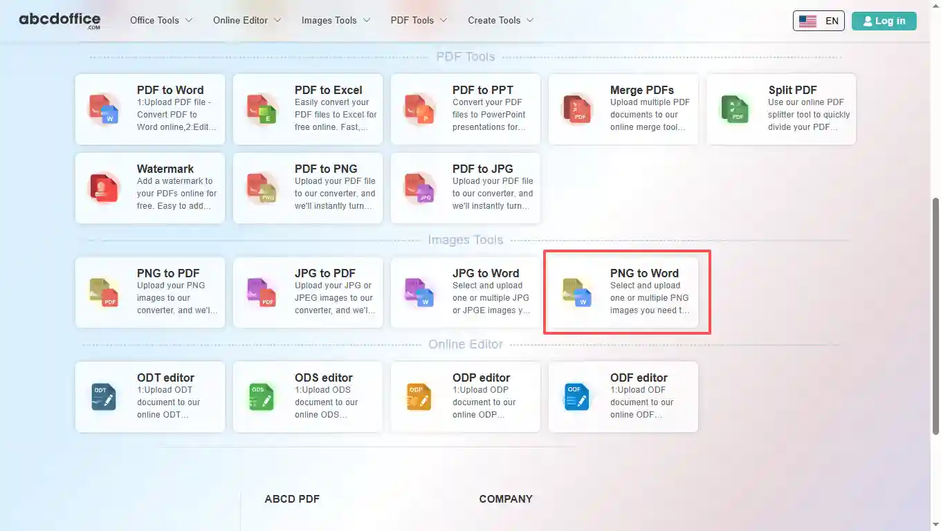 Stap 1: Open PNG naar Word op abcdoffice.com