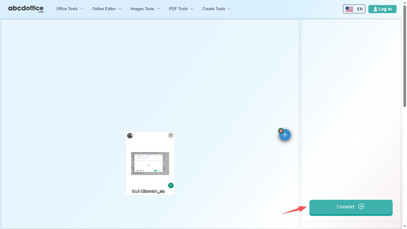 Stap 3: Converteer PNG naar Word online